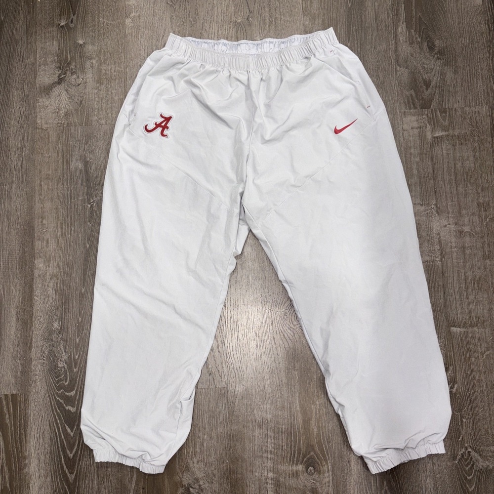 Nike Alabama Crimson Tide Player Issued On-Field Track Pant Mens 3XL Gray